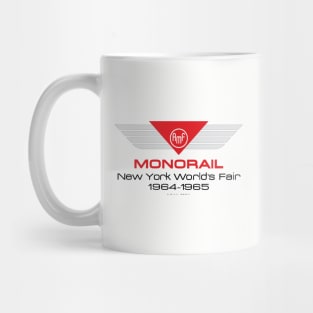 1964 1965 New York World's Fair Monorail Badge Mug